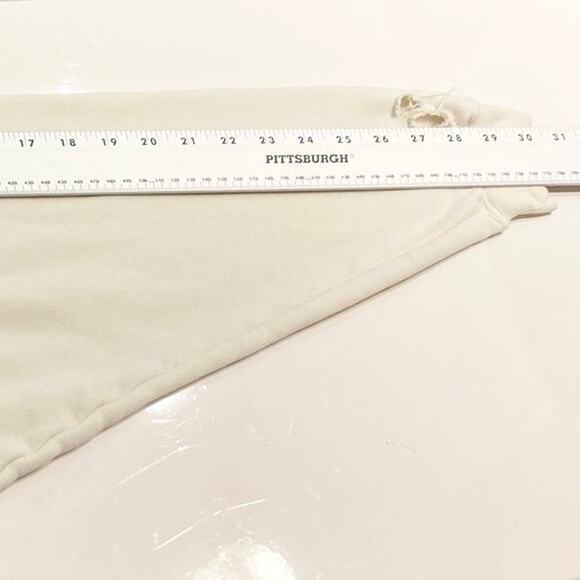 NWOT R13 FTS Sweatshirt XS Oversized Ecru/White Colorful-Graphic Distressed - Picture 9 of 10